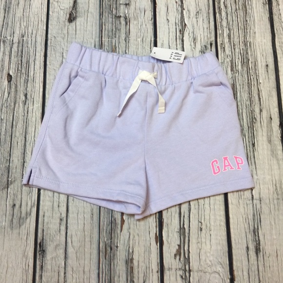 Gap Girls 2 3 4 5 T Shirt & Purple Shorts Outfit - Picture 3 of 5